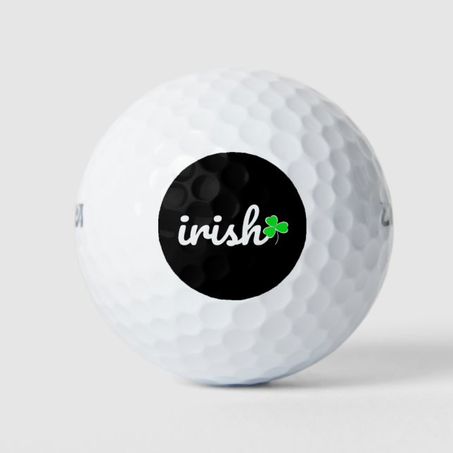 Pelotas De Golf Irish St.. Patrick's Day Lucky Shamrock (Anverso)