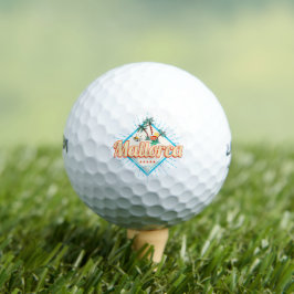 Pelotas De Golf Isla Balear de Mallorca Retro Parrot Vintage