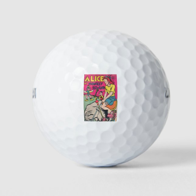 Pelotas De Golf Isla de los Monos - Pop Arts - Hot Pink La aventur (Anverso)