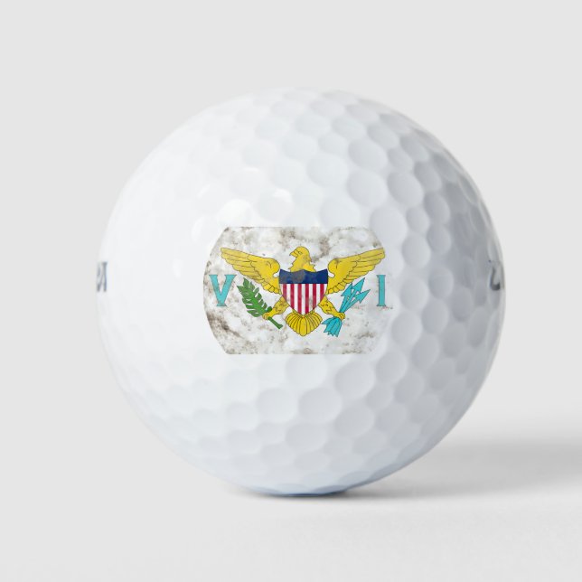 Pelotas De Golf Islas Vírgenes de los Estados Unidos (Anverso)