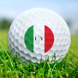 Pelotas De Golf Italia Bandera Italiana Rojo Blanco Nombre Verde I