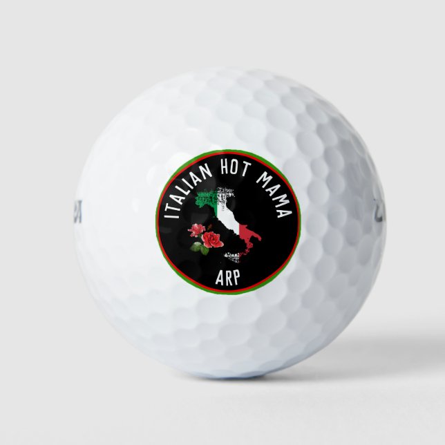 Pelotas De Golf *~* Italia Caliente MAMA Italia Mapa Italia (Anverso)