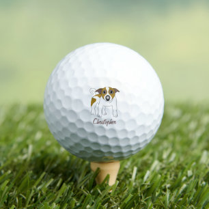 Pelotas De Golf Jack Russell Dog Design
