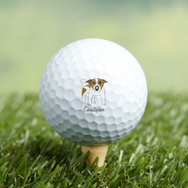 Pelotas De Golf Jack Russell Dog Design (Camiseta in situ)