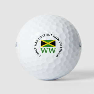 Pelotas De Golf JAMAICA Monograma personalizado Cristiano Perdido