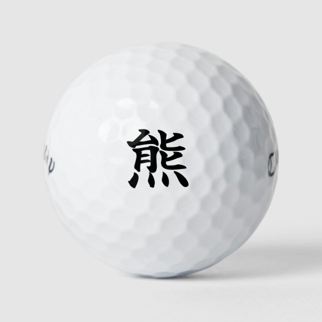 Pelotas De Golf Japanese KANJI "KUMA" Golf ball (Anverso)