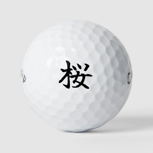 Pelotas De Golf Japanese KANJI "SAKURA" Golf ball (Anverso)