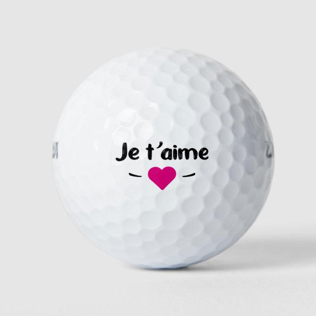 Pelotas De Golf Je t'aime (Anverso)