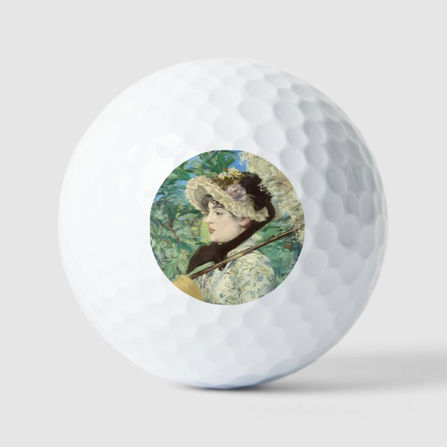 Pelotas De Golf Jeanne (primavera) Edouard Manet (Anverso)