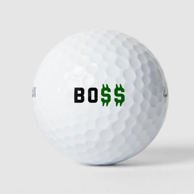 Pelotas De Golf Jefe, Bo$$ (Anverso)
