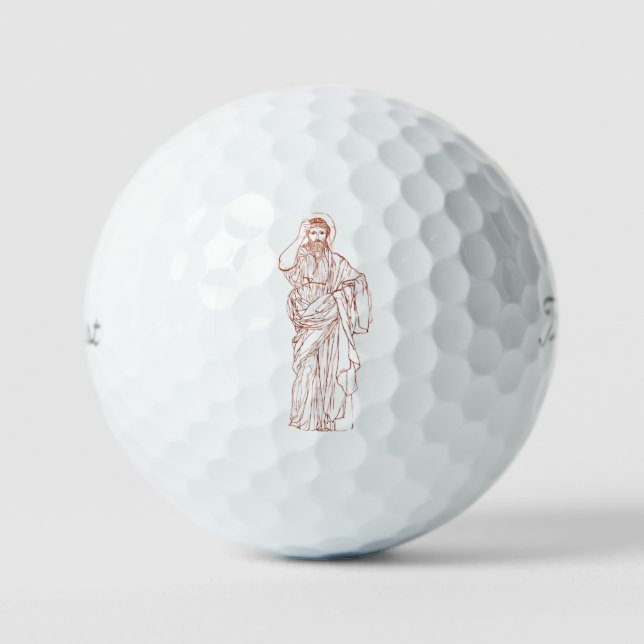 Pelotas De Golf Jesucristo de Nazaret Hijo de Dios (Anverso)