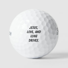 Pelotas De Golf 'Jesús, Amor, y Largos Tiros' Boda Cristiana