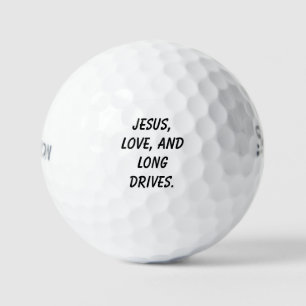 Pelotas De Golf 'Jesús, Amor, y Largos Tiros' Boda Cristiana 