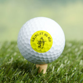 Pelotas De Golf Jesús Cristiano Cantando En Mi Bro Amarillo Gracio