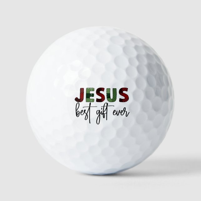 Pelotas De Golf Jesús es el mejor regalo de todos los Navidades cr (Anverso)