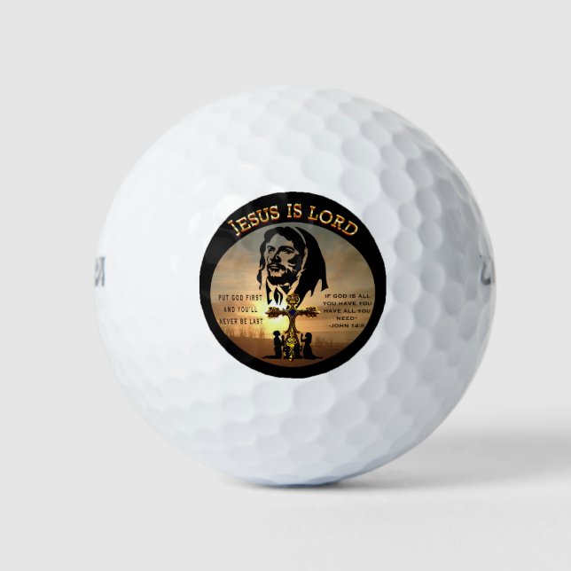 Pelotas De Golf Jesús es el Señor (Anverso)