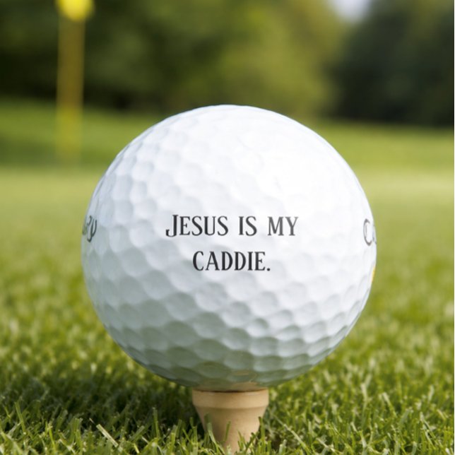 Pelotas De Golf 'Jesús es mi caddie' Golfistas cristianos edifican (Subido por el creador)