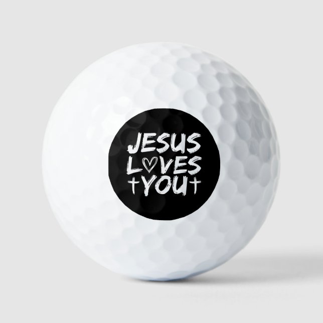 Pelotas De Golf Jesús Te Ama Yo Jesús (Anverso)