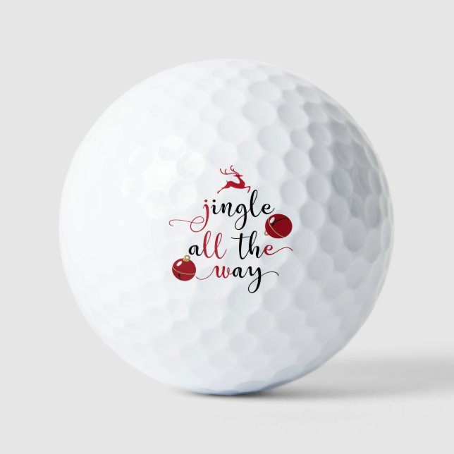 Pelotas De Golf Jingle all way Navidades Holiday (Anverso)