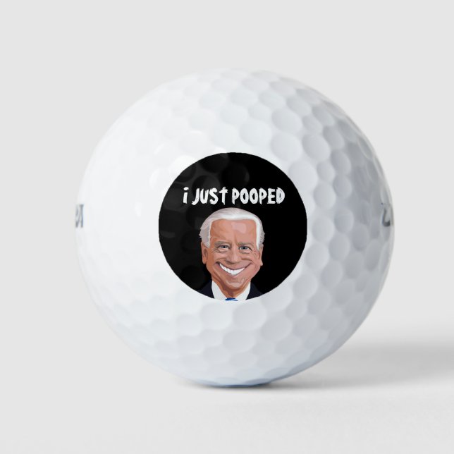 PELOTAS DE GOLF JOE BIDEN ACABO DE COLOCAR BALLAS DE GOLF (Anverso)