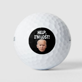 PELOTAS DE GOLF ¡JOE BIDEN HELP! ¡ESTOY PERDIDO! FUNNY GOLF BALLS