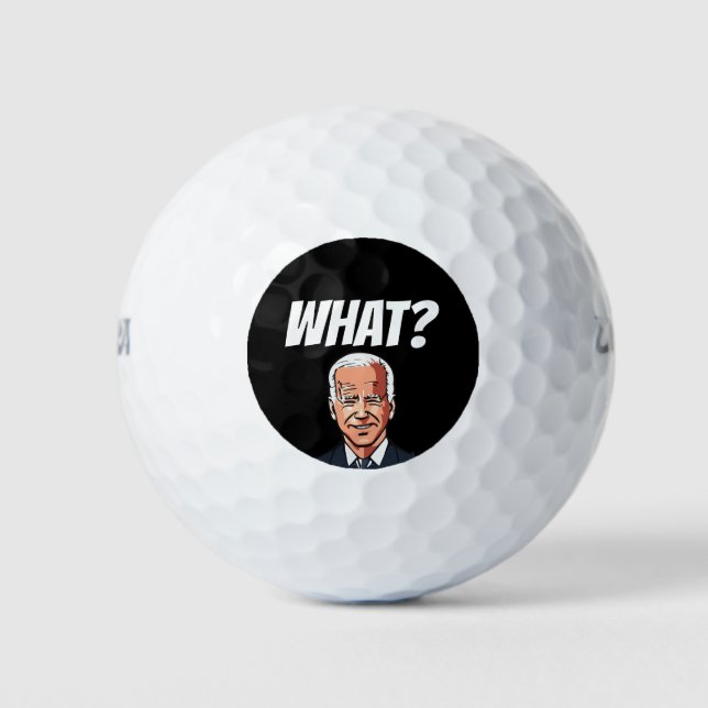 PELOTAS DE GOLF JOE BIDEN ¿QUÉ? BALLENAS DE GOLF CONFUNDIDAS (Anverso)