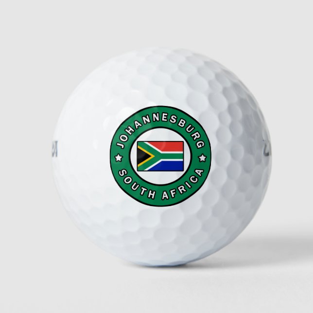Pelotas De Golf Johannesburgo Sudáfrica (Anverso)