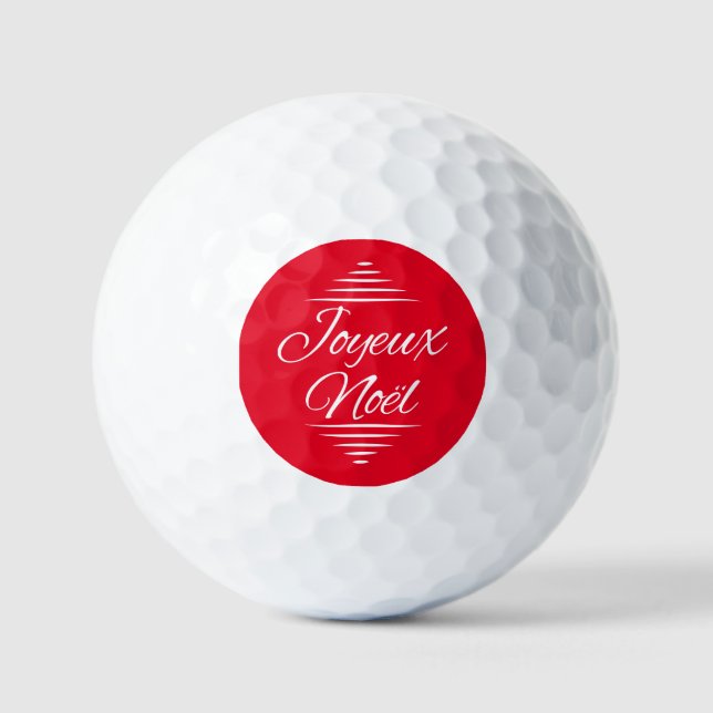 Pelotas De Golf Joyeux Noel - French Xmas wishes (Anverso)
