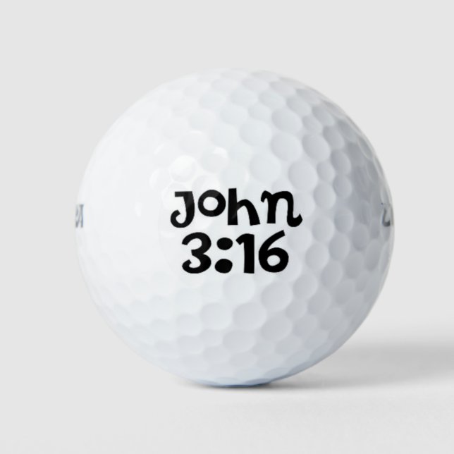 Pelotas De Golf Juan 3:16 (Anverso)