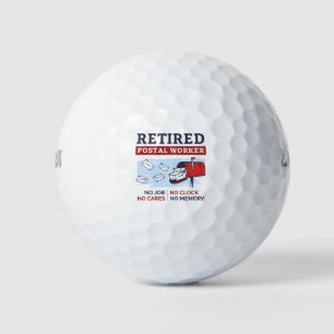 Pelotas De Golf Jubilación Cartero Trabajador Postal Jubilado