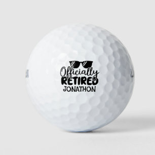 Pelotas De Golf Jubilación de Nombre Personalizado Oficialmente Re