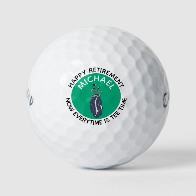 Pelotas De Golf Jubilación personalizada (Anverso)