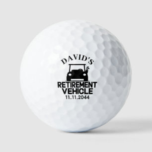 Pelotas De Golf Jubilación personalizado - Gracioso carrito de gol
