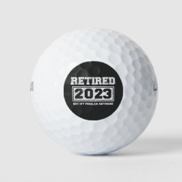 Pelotas De Golf Jubilado 2023 No Es Mi Problema Ya
