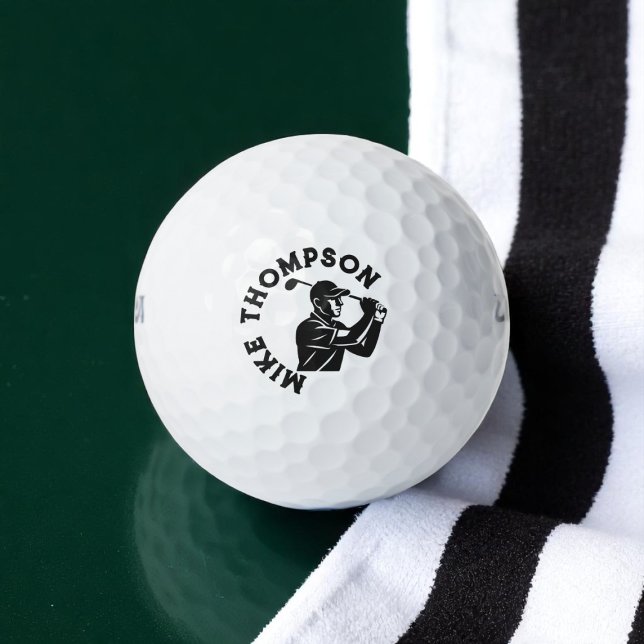 Pelotas De Golf Jugador de golf estilizado con su nombre (Subido por el creador)