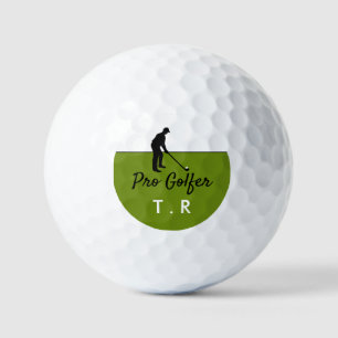 Pelotas De Golf Jugador de golf Silhouette, Pro Golfer, Personaliz