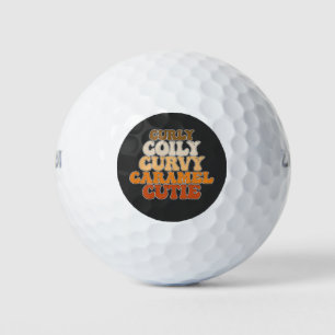 Pelotas De Golf JunetDecir Curly Coily Curvy Caramel Cutie