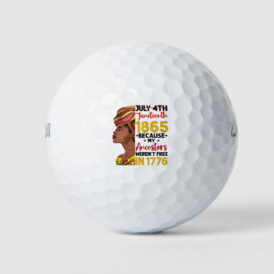 Pelotas De Golf Juneteenth Porque Mis Antepasados No Eran Libres 1