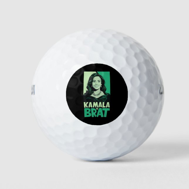 Pelotas De Golf Kamala es Brat Funny Sarcástico (Anverso)