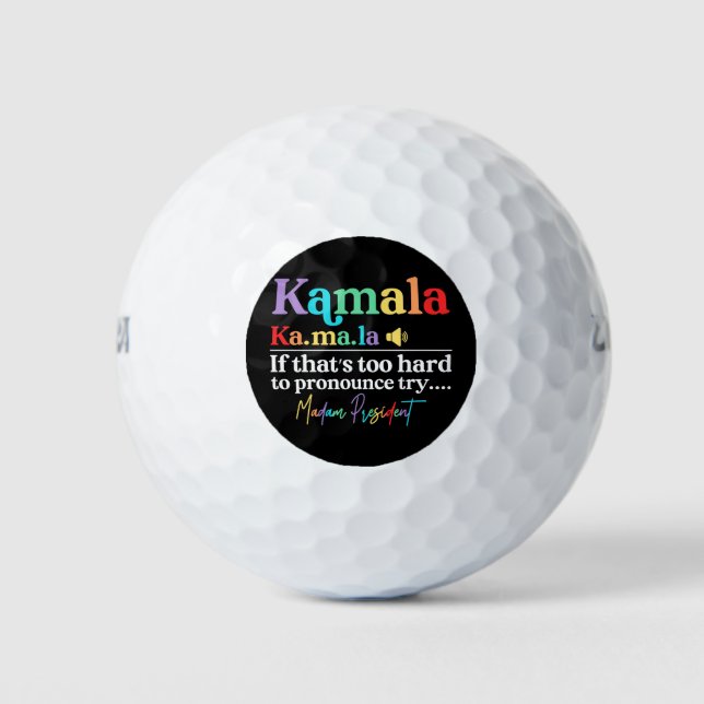 Pelotas De Golf Kamala Harris (Anverso)