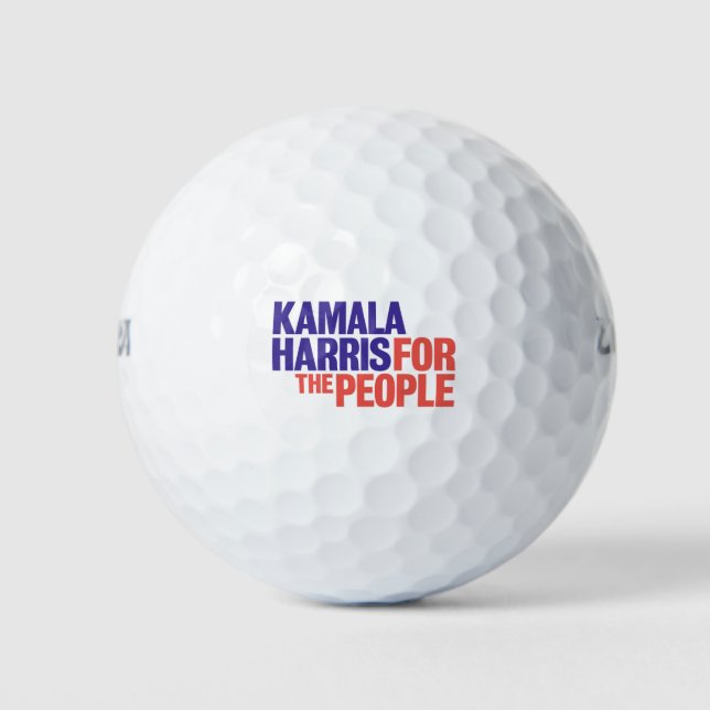 Pelotas De Golf Kamala Harris por la presidencia en 2024 (Anverso)