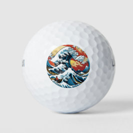 Pelotas De Golf Kanagawa Japonés La gran ola