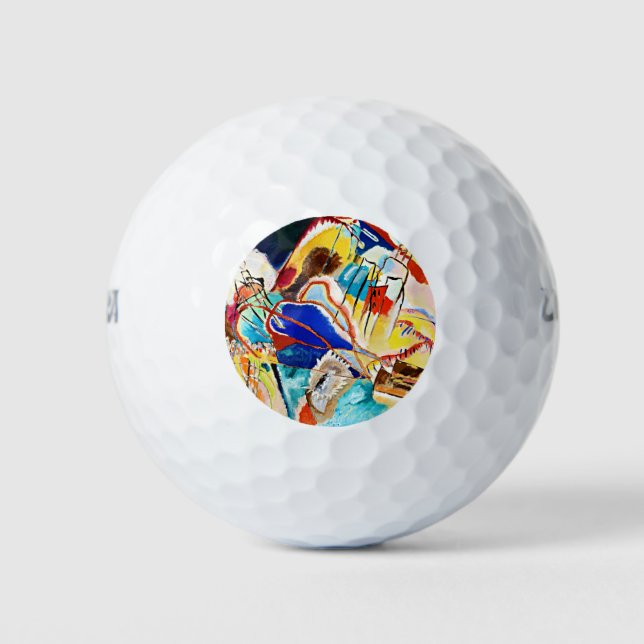 Pelotas De Golf Kandinsky - Improvisación Nº 30, (Anverso)