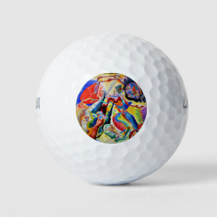 Pelotas De Golf Kandinsky - Tableau a la Tache Rouge