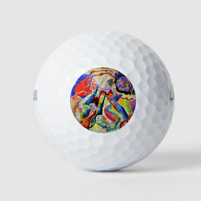 Pelotas De Golf Kandinsky - Tableau a la Tache Rouge (Anverso)