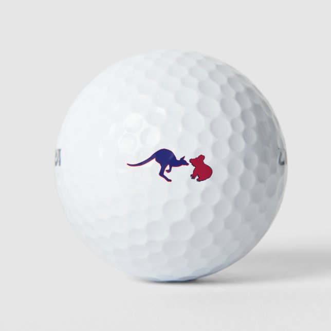 Pelotas De Golf Kangaroo-and-Koala (Anverso)