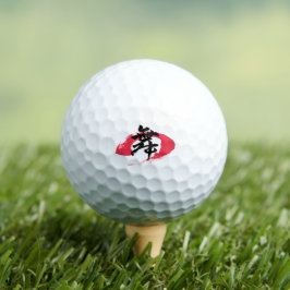 Pelotas De Golf Kanji Mai/Danza Caligrafía Japonesa