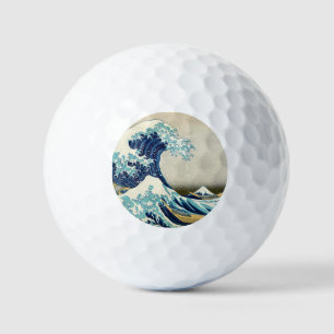 Pelotas De Golf Katsushika Hokusai - La gran ola de Kanagawa