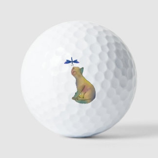 Pelotas De Golf Katze und blaue Libelle