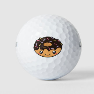 Pelotas De Golf Kawaii divertido y genial donut